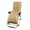 Wrighteu Sun Lounger Cushion Replacement Classic Garden Patio Thick Chair Recliner Relaxer Pad (grey)(No Chair)