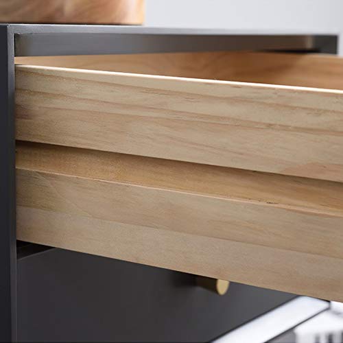 JYDQM All Solid Wood Simple Bedside Table Nordic Bedroom Locker Small Apartment Storage Cabinet Mini Bedside Cabinet