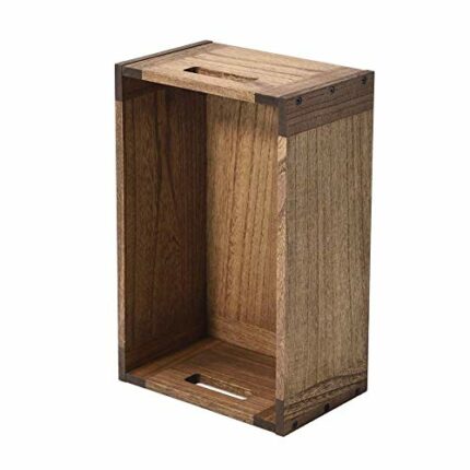 KIRIGEN Wooden Stackable Storage Cube/Basket/Bins Organizer for Home Books Clothes Toy - Modular Open Cubby Storage System - Office Cubical Bookc