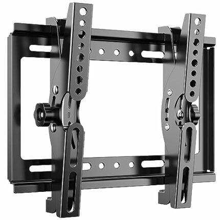 JXMTSPW TV Wall Bracket for Most 14-42 Inch LED LCD Flat Curved TV Monitor, Tilt TV Wall Mount with Max VESA 200x200mm up to 25KG, Up Down Ultra