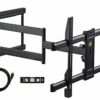 FORGING MOUNT Long Reach TV Wall Bracket Mount Swivel Tilt Corner TV Bracket with 765mm long Arm for Corner/flat Installation fits 37 to 75" Flat