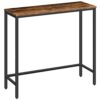 HOOBRO Console Table, Slim Console Table for Hallway, Industrial Compact Sofa Table, for Small Spaces, Entryway, Living Room, Rustic Brown EBF75X