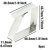 8pcs Outdoor Tablecloth Clips, Flexible Adjustable Stainless Steel Tablecloth Holders for Outside Tables, Table Cloth Clips for Restaurant Picnic