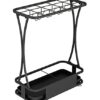 AANAN Umbrella Stands,Umbrella Holder Iron Umbrella Stand Rack Metal Screw Reinforcement Drain Tray Design Design Indoor Umbrella Holder Umbrella