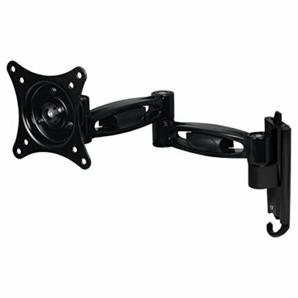 ARCTIC W1B - Extendable Wall Mount Monitor Arm with Quick Fix System, up to 43"/49" Ultrawide Screens and TVs, up to 20 kg (44 lbs), 360° Rotatio