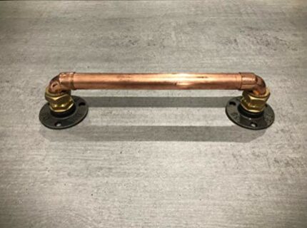 Copper Towel Holder - Small, Bathroom Accessory, WC Accessory, Towel Storage, Towel Rail, Rustic, Industrial, Copper, Modern Bathroom Fittings, I