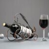 ZYZMH Retro Wine Rack Decoration Light Leaf Portable Wine Rack Wine Cabinet Display Wine Rack
