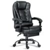 Centro Executive Office Chair With Footrest & Lumbar Support Ergonomic Recliner Computer Desk Chair Adjustable Back Rest Heavy Duty 360° Swive