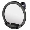 Round Hanging Fogless Shower Mirror for Shaving with Real Glass Surface and Adjustable Swivel Hook - Simply Fill Back Chamber/Reservoir with Hot