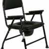 CNAOHGHN Portable Toilet Chair for Elderly People Bathroom Home Folding Bathroom Chair Stool Waterproof Nonslip Easy Assembly Chair with Toilet