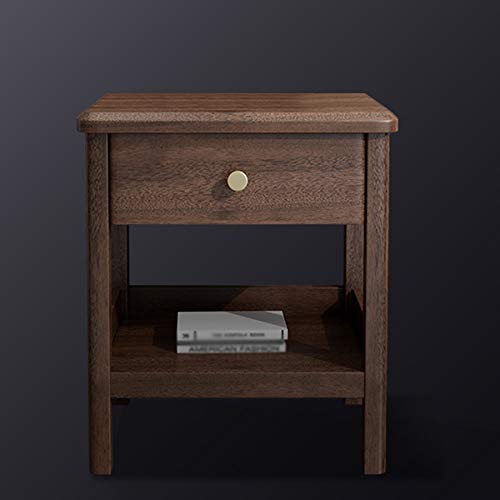 JYDQM Solid Wood Bedside Cabinet Simple Bedroom with Drawer Storage Cabinet, Sideboard Corner Cabinet Environmental Protection