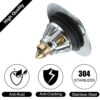 ASelected Sink Plug, Pop Up Sink Plugs, Universal Sink Stopper Replacement for Bathroom and Kitchen Stainless Steel Sink Drain Push Type Brass Bo