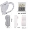4 Pcs Toilet Seat Bumpers with Plastic 5mm Attachment Toilet Lid Seat Buffer Spacers Self-Adhesive Replacement Bumpers for WC Cover