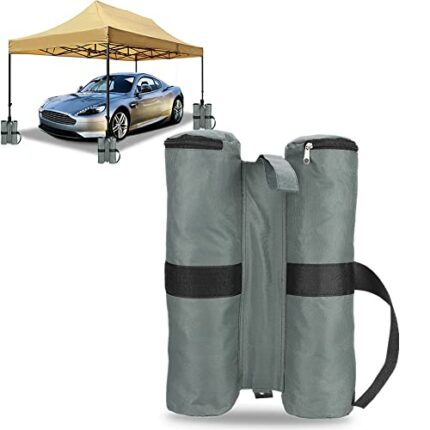 Dioche 1PCS Gazebo Sand Weights Bag, Industrial Grade Heavy Duty Double-cylinder Sand Weight Bag with Buckle for Pop Up Canopy Tent Sun Shades, S