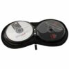 Losuya Portable Round 20 Capacity CD DVD Disc Storage Case Bag Wallet for Car, Home and Office Use (Black)