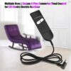MAGT Power Recliner Chair Controller, 2 Button 5 Pins Multifunction Lift Chairs Hand Control for Home Office (Color : Black)