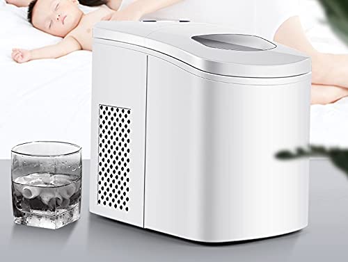 ZBJHY White Ice Maker Milk Tea Shop Bar Businesses with Mini Home Ice Maker Ice Machine