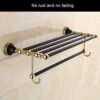HIGOH Towel Racks,Bathroom Towel Rack Wall Mounted Towel Holder,European Retro Towel Rack,Rack,Towel Holder,Bathroom Hardware Bathroom Accessorie