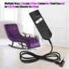 Zerodis Recliner Hand Controller,Multiple Uses 2 Button 5 Pins Connector Remote Replacement Switch Parts for Lift Chairs Electric Bed Sofa