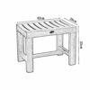 Bath Stools,Shower Stool Bathroom Waterproof Non-Slip Safety Stable Comfort Bath Chair Change Shoes Stool Elderly/Handicapped/Pregnant Solid Bath