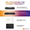 mywallmount Sky Q Wall Mount Bracket for 1TB/2TB TV Box – Complete with Fixings – Vertical or Horizontal – Fits Models ES340, ES240, ES140, 32B0x