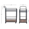 DINGZZ Kitchen Trolley 3/4 Tier Bedroom Snacks Cart Bathroom Storage Rack With Wheels Househlod Standing Shelf