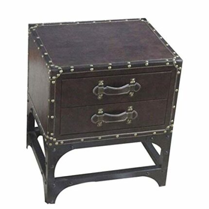 LUKEO Bedside table-Sofa Side Table Snack End Table, End Side Table Nightstand with Storage Drawer Solid Wood Legs Living Room Bedroom Furniture