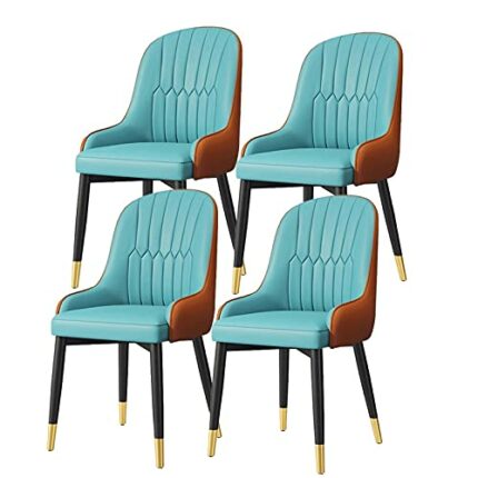 dining chair Kitchen Dining Room Furniture Chairs Modern Kitchen Dining Chairs Set Of 4 Living Room Side Chairs Accent Chairs with Soft PU Leathe