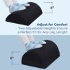 Foot Rest Under Desk Cushion - Adjustable Height 15 cm - Foot Stool - Premium Ergonomic Pad for Extra Leg Support - Breathable Mesh Cover - Non-S