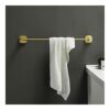 HIGOH Towel Racks, Towel Rail for Bathroom,Brushed Aluminum Bathroom Towel Bar,Wall Mounted Towel Hanger Single Hand Towel Holder,Storage Shelf B