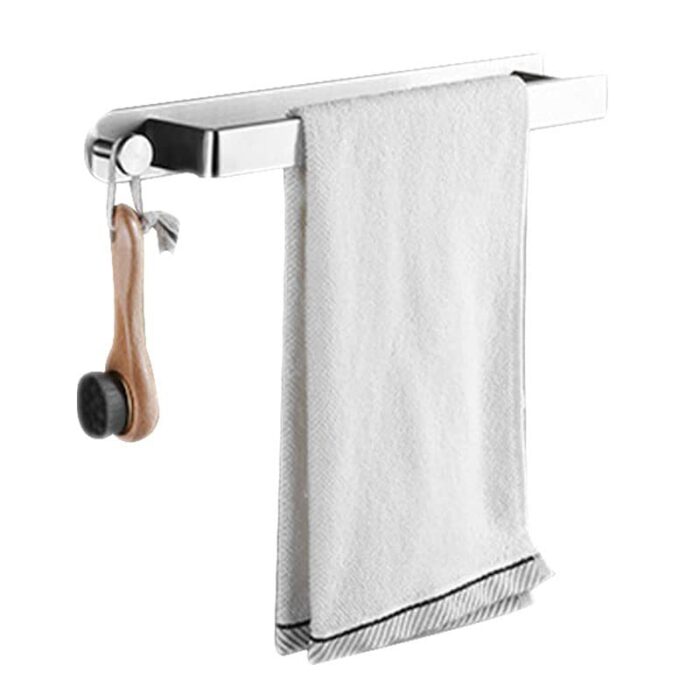 Towel Rail Wall Mounted Bathroom Accessory, Hand Towel Holder Stainless Steel Bathroom Accessories Towel Holder, Bathroom Towel Rails Self Adhesi
