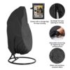 xocome Egg Chair Covers, Outdoor Swing Egg Chair Cover Waterproof Anti-dust with Zipper 210D Oxford Fabric Veranda Garden Lawn Chair Protector Fu