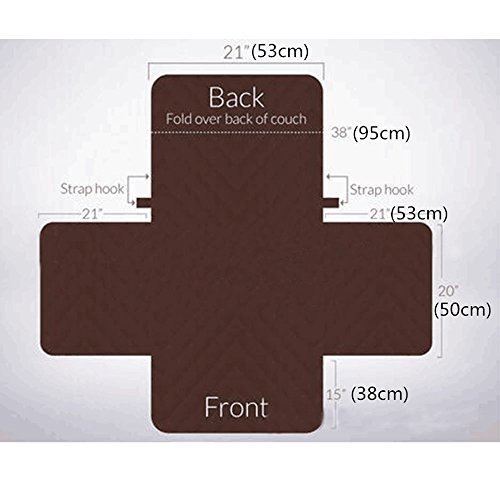 Reversible Water Repellent Furniture Protector | Protects from Spills, Stains, Dirt, Scuffs and Pet Hair | Armchair in Black