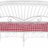 XMING Mini Furniture Model Living Room Scene Wrought Iron Double Sofa Lattice