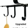 Towel Racks for Bathroom,Hanging Towel Storage for Rolled Towels with Wooden Shelf and 3 Hooks, Rust-Proof Metal Towel Holder