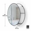 Umbra Cirko Wall Mirror, Black