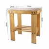 Yoassi Step Stool, Heavy Duty Bamboo Multi Purpose Anti-slip Step Stool&Seat With a Storage Shelf for Kids or Adults, 100% Natural Bamboo(M)