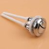 2 Pcs Standard 38 mm Toilet Buttons with Four Rods Dual Push Button Toilet Flush Button for Toilet Closestool Cistern Replacement Accessories (Si