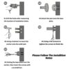 Stainless Steel Towel Ring, Black Matte Bathroom Kitchen Towel Holder, Bathroom Accessories Hanging Towel Hanger Round Towel Rack 6.49in/16.5cm