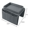 Faxianther Sofa Armchair Organiser Couch Arm Rests Storage Bag Tidy Table bedside Chair Caddy with Snacks Tea Cup Holder Tray Magazine Books Remo