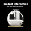 Led Semicircular wall mirror,bathroom mirror with lights, Touch Switch,5mm HD silver mirror,3 Colors Dimmable Brightness, Energy -saving,Can rota