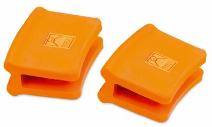 Braisogona 2 Pieces Paella Pan Silicone Grips Blister, 32-40 cm, Orange
