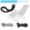 QOTSTEOS Universal Replacement Cords for Zero Gravity Chair, Universal 4pcs/set Recliner Replacement Cords Rope, Chair Repair Cord Kit for Lounge