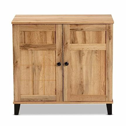 TJLSS With Cabinet Shoe Rack Home Furniture Finished Wood 2-Door Shoe Storage Cabinet Shoes Storage Rack