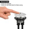 Ultra White Dual Flush Valve Toilet Cistern Outlet Kit Toilet Cistern Replacement Water Cabinet WC Drainage System 32Cm Height for 2 Inch Outlets