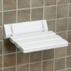 SoBuy® Wall-mounted Drop-leaf Stool, Folding Shower Seating Chair, Folding Bath Seat, White, FWH01-W