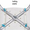CHEWO Bath Stools,Shower Stool Bathroom Seat Bath Seat Height Adjustable with Armrests Lightweight Aluminum with Backrest Folder for Elderly Woma