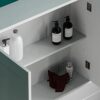 Bath Vida Double Door Wall Mounted Bathroom Cabinet, Wood, White