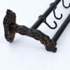 HIGOH Towel Racks, Bathroom Towel Rack Wall Mounted Towel Holder,Bath Hardware Aluminum Carved Foldable Towel Rack,Towel Bar,Bath Shelf Towe Hold