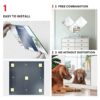 ZeRyan 8 PCS 12"x12" Square Mirror Wall Sticker, Patchwork Full Body Mirror, Frameless Self-Adhesive Mirror, Easy to Install Home Wall Decoration